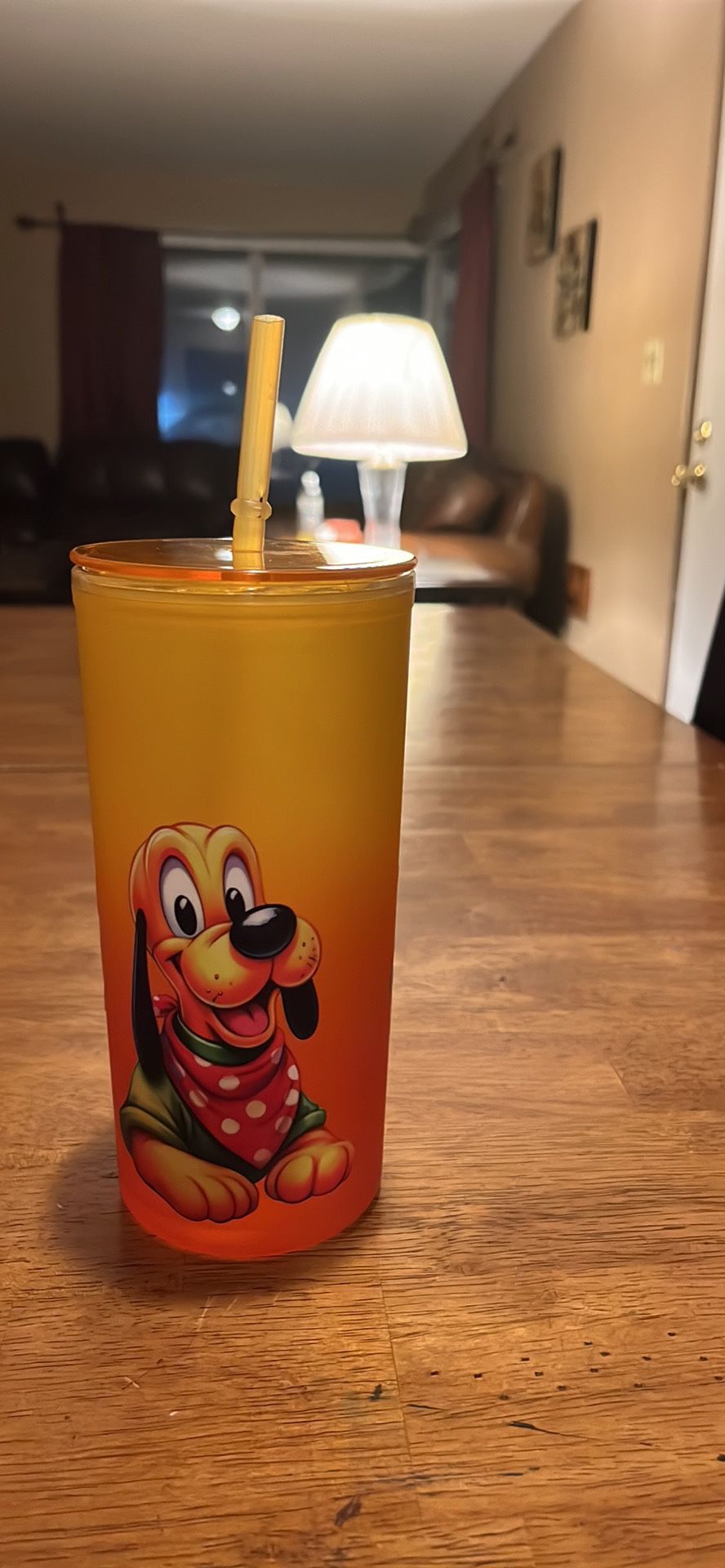 Custom Design Pluto Tumbler With lid and straw