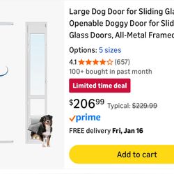 Large Tall Eillion Dog Door