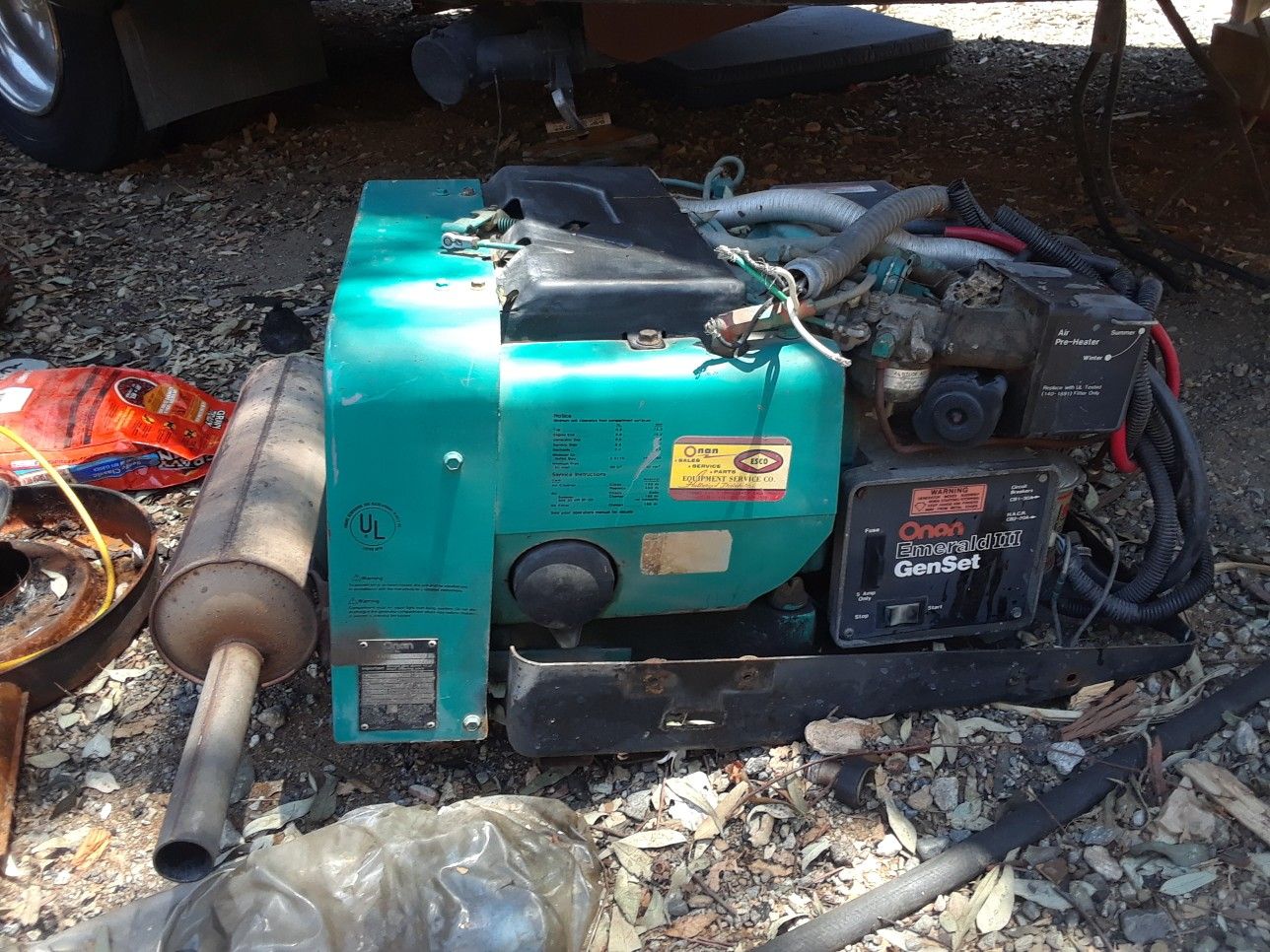 Onan Emerald 3 GenSet generator very very low hours for Sale in San