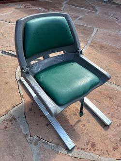 Folding Boat Seat with Aluminum Mounting Base