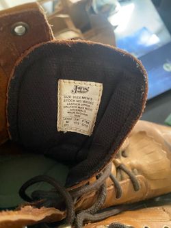 Justin steel toes workboots $55