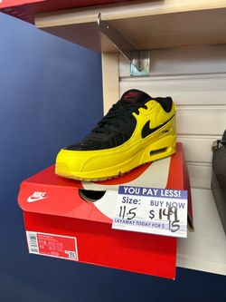 Nike Air Max 90 Yellow and Black Sneakers