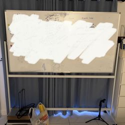 Double Sided Large Rolling Dry Erase Board