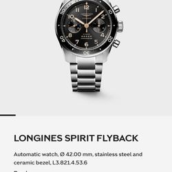 2026 Longines Flyback Watch MSRP $5200