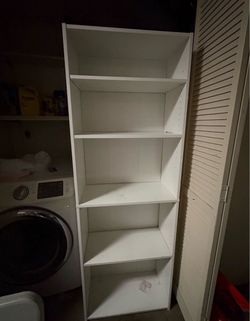 white shelf