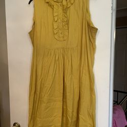 Dress Mustard Color 