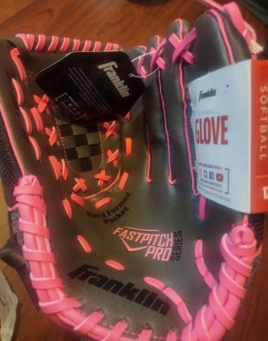 Franklin Softball Gloves Windmill Fast pitch Pink- Right + Left Hand Throw - Adult