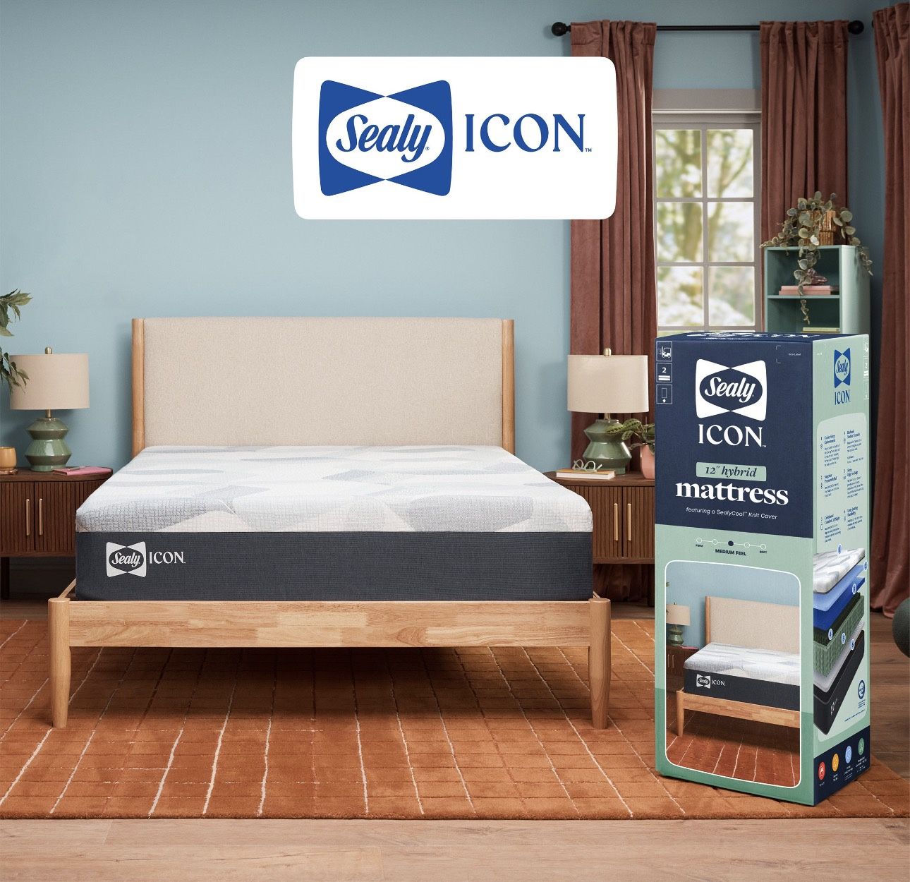 Sealy KING 12" Hybrid Mattress-Easy to transport!