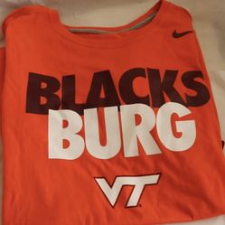 Women’s VT NIKE Blacksburg Tee. Spicy Orange 🍊 New