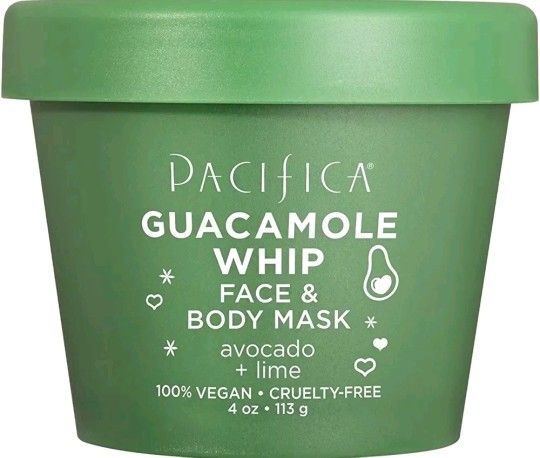 New Pacifica Guacamole Whip, Face and Body Mask, Avocado + Lime Unisex 4 oz Mask