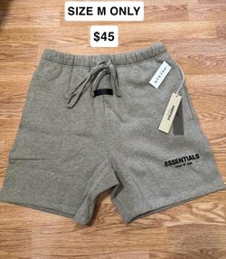 Essentials Fear Of God Dark Oatmeal Shorts