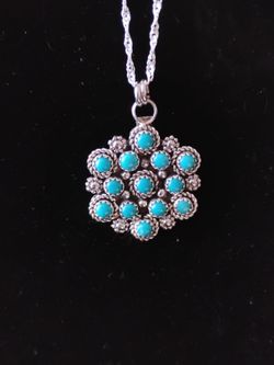 Southwest wild flower pendant