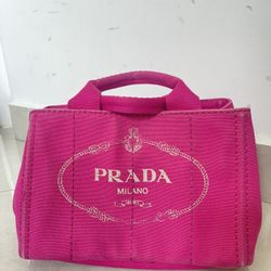 100% Authentic Prada Denim Bag in Pink