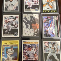 Don Mattingly Baseball Card Lot NY Yankees 