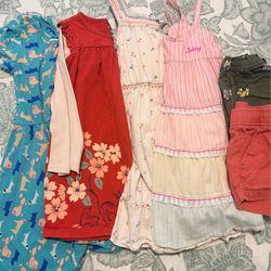 Girls Dresses- Size 5T with Bonus Shorts