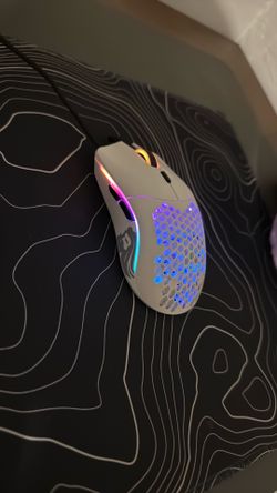 GLORIOUS Competitive Gaming Mouse (MATTE WHITE) Lightweight RGB Color Loop