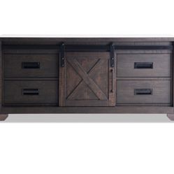 Montana 55'' Brown Fully Assembled Storage TV Stand