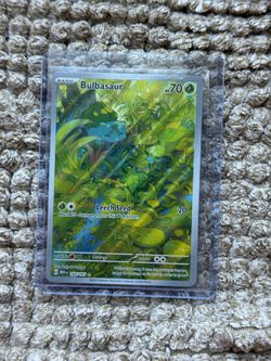 Bulbasaur 151 Illustration Rare IR Near Mint NM 166/165