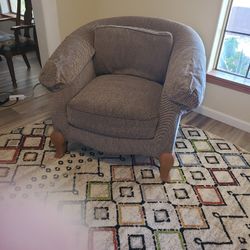 Armchair Accent Overstuffed 