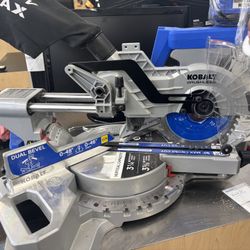 KOBALT  Dual Bevel Compound Miter Saw 7 1/4 Cordless 