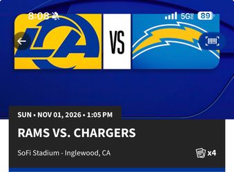 Rams vs chargers