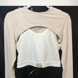 Layered Cut-Out Crop Top