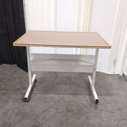 Mobile Wood Frame Whiteboard with Casters