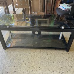 TV/Entertainment Stand - Metal/Glass w/Cable organizer