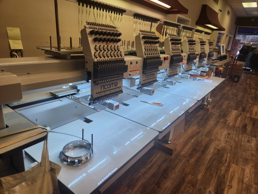 Ricoma 6 Head Embroidery Machine