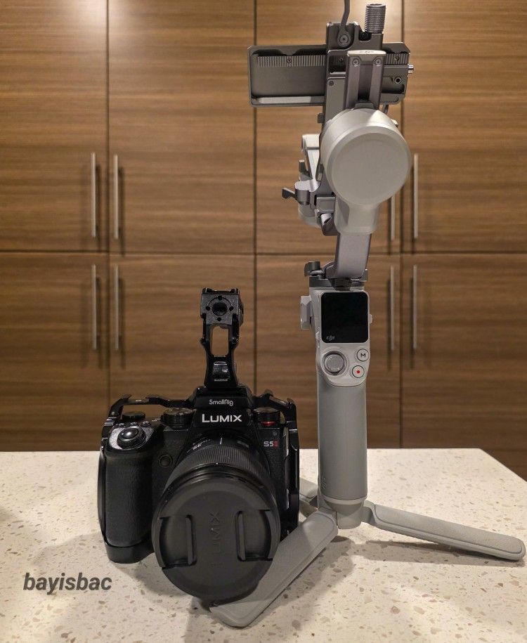 Lumix S5ii, DJI Rs4 Mini Gimbal, Lumix S 35mm 1.8, Smallrig Cage