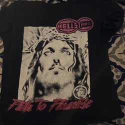 Hellstar WWHD Jesus Shirt Size Large