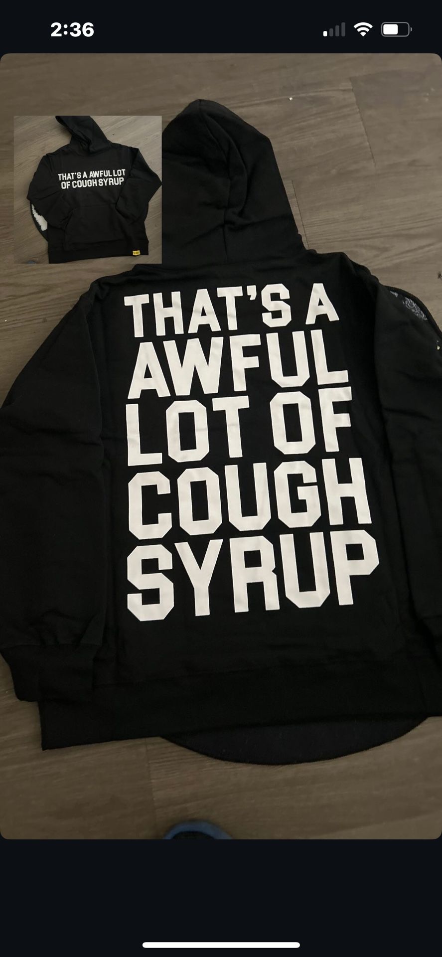 Awful Lot of Cough Syrup Hoodie