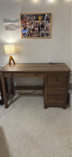 Modern slim leg storage desk with drawers