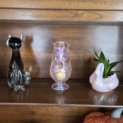 Mosser Glass Owl Fairy Lamp