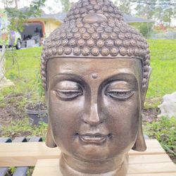 Concrete Buddha Head
