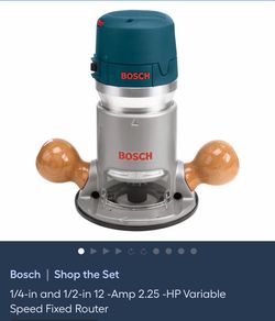Bosch Router 1/4” & 1/2”