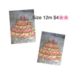 New Dress 👗 For Girls Size 12m 🌸🌸🌸firm Price