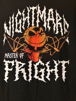 Disney Jack  Skellington Shirt Nightmare Before Christmas Shirt Size Small