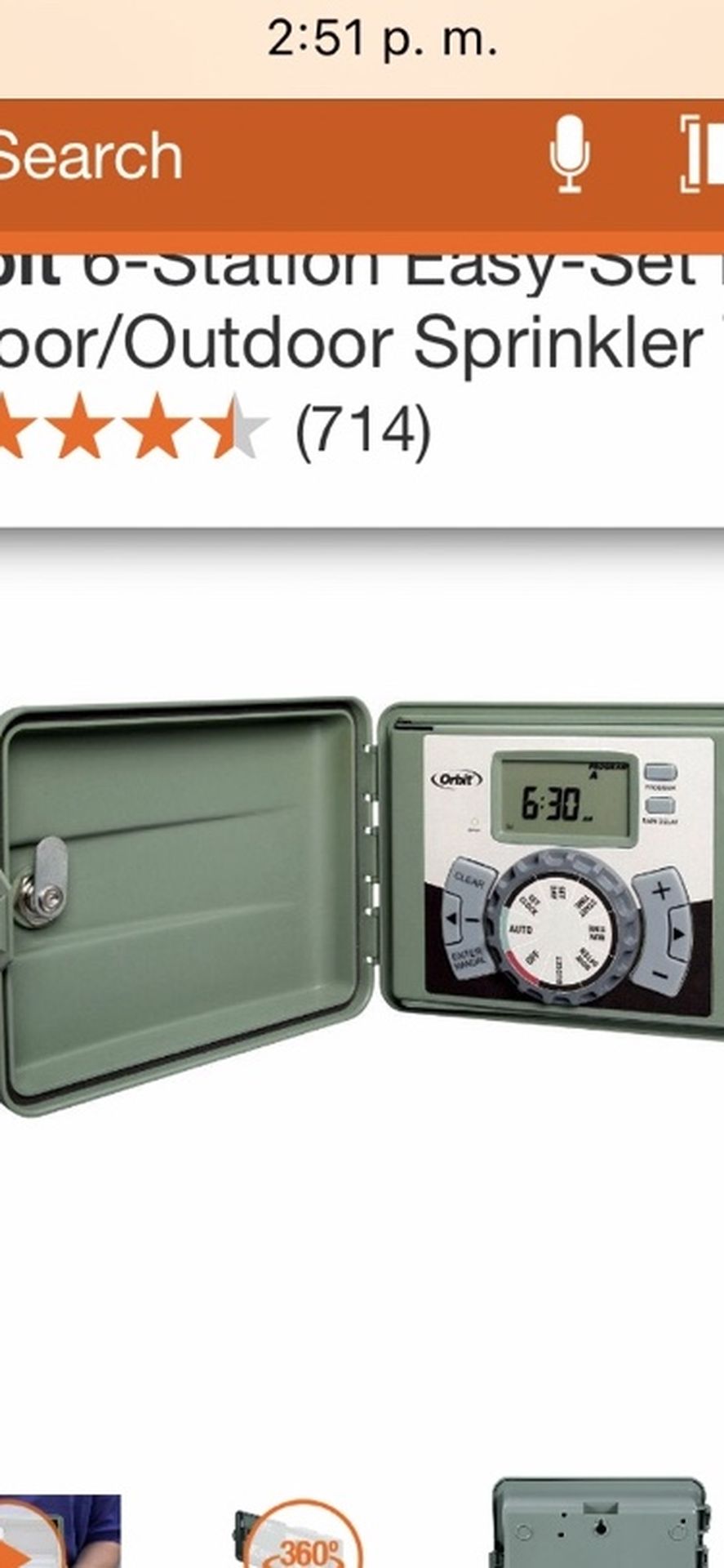 SPRINKLER TIMER WITH 50 FEET CABLE BRAND NEW
