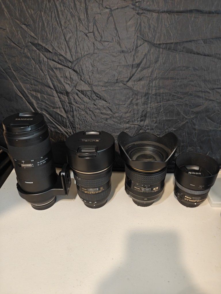 Nikon 24-70 f/2.8G ED Camera Lens And More 