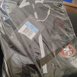 Men's Black San Francisco 49ers Quarter-Zip Pullover medium 