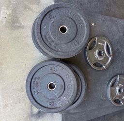 Rogue hi temp bumper plates 10s 25s 45s 160 lbs