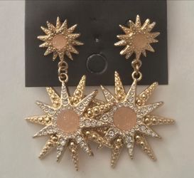 Sugarfix by BaubleBar Crystal Sunburst Drop Earrings