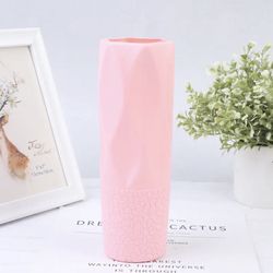 Flower Vase Decoration Home Plastic Vase White Imitation Ceramic Flower Pot   Message me if you are interested in a bundle or you want to make an offe