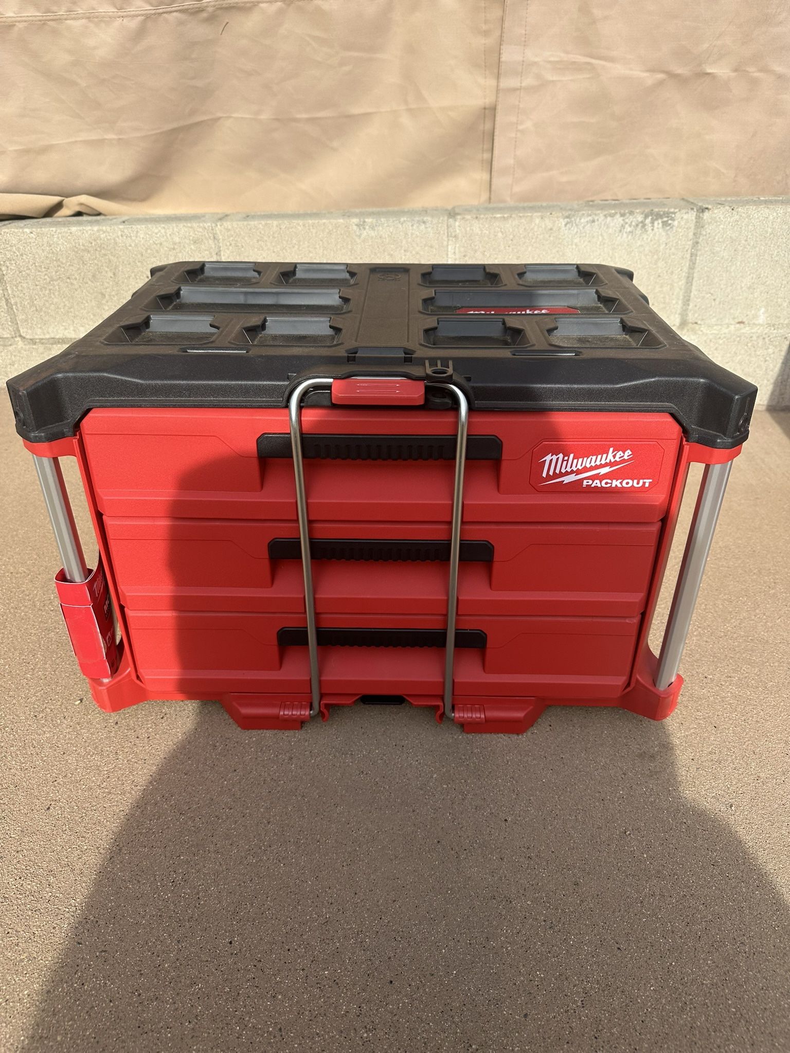 Milwaukee PACKOUT 22 in. Modular 3-Drawer Tool Box with Metal Reinforced Corners