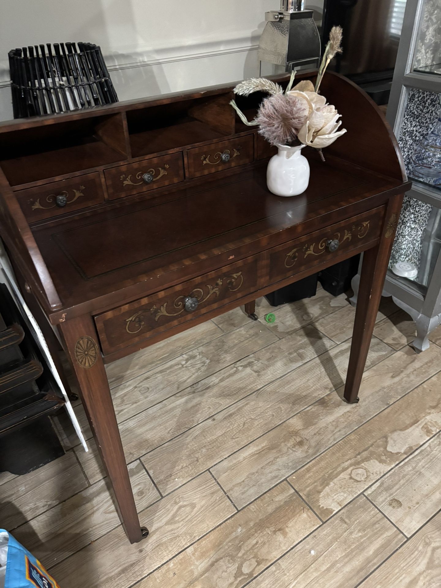 Beautiful Vintage style Secretary Style writing desk