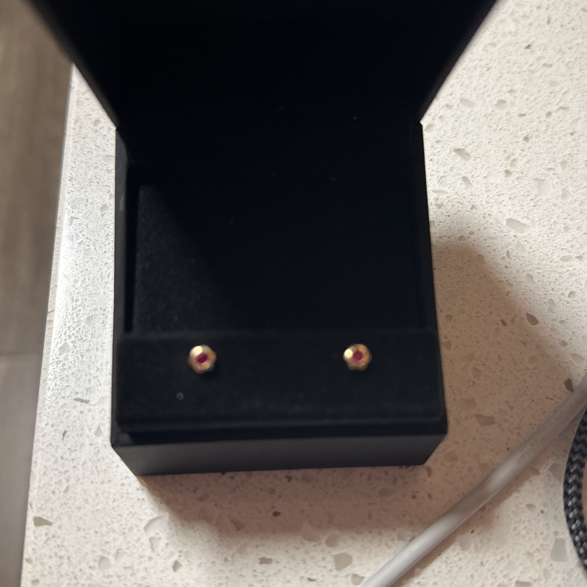 Aretes De Oro 14 K De Ninas