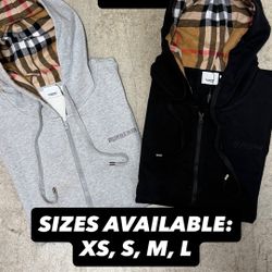 BRAND NEW BURBERRY, CHROME, AND GALLERY DEPT HOODIES