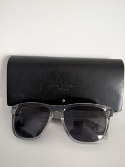 Rag & Bone New York | Clear/Grey Square Sunglasses - Brand New