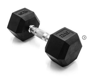25 Pound Set Of 2 Hex Dumbbells